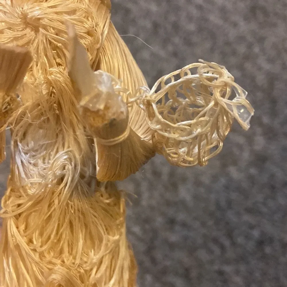 VTG,Art Country  Finely Doll  Handmade Made In Philippines Wicker